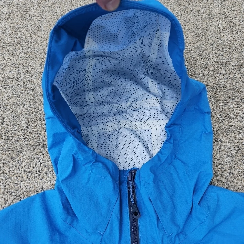Mountain Hardwear ThunderShadow Jacket Blue Zip Up Coat Mens Size Medium